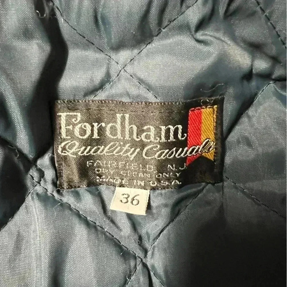 Vintage Fordham Ladies 36 (XS) Letterman's Jacket circa late ‘80s - Picture 2 of 9